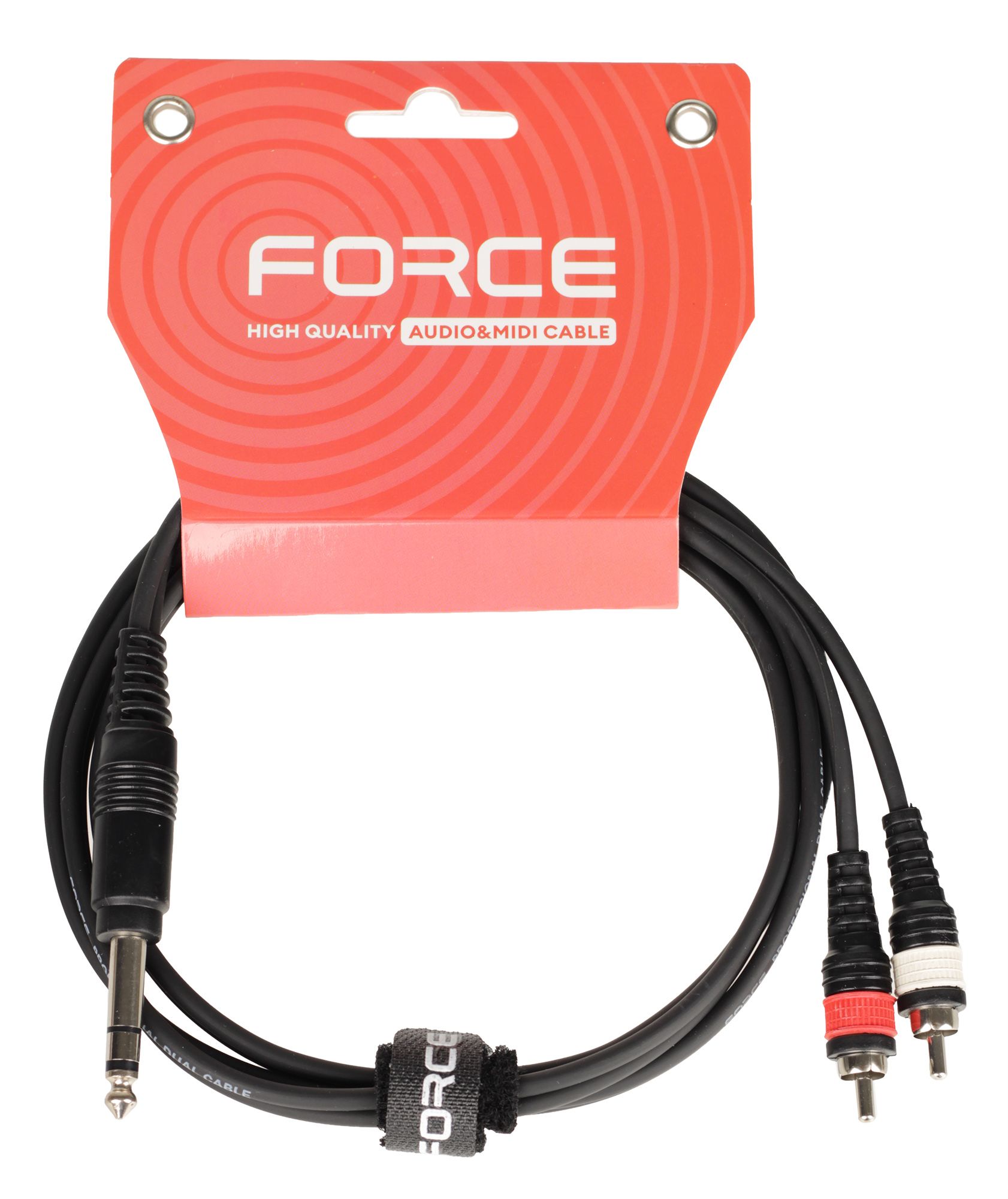 Аудиокабель FORCE FLC-27/1.5, 1/4" Jack-2xRCA, 1.5м