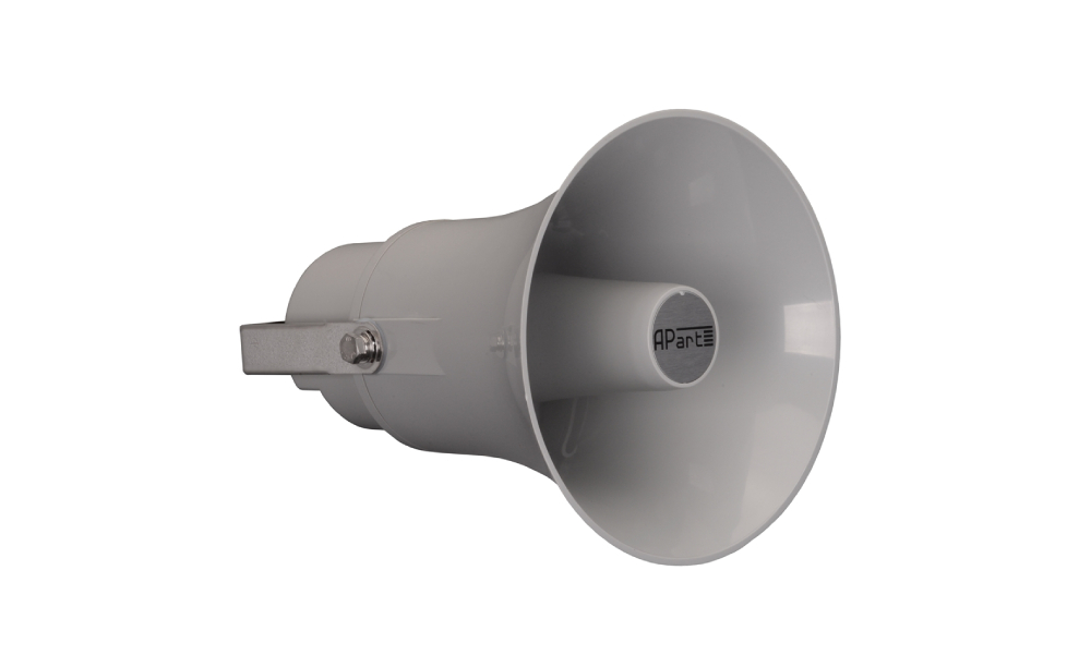 Акустическая система BIAMP [H20-G] (APART) всепогодная, рупорная. 280 Гц 9,5 кГц. 30 Вт (8 Ом). 2,5Вт / 5Вт / 10Вт / 20Вт (100 В). Макс. SPL: 116 dB. 180°. IP66. Euroblock. U-bracket в комплекте. Цвет: серый.