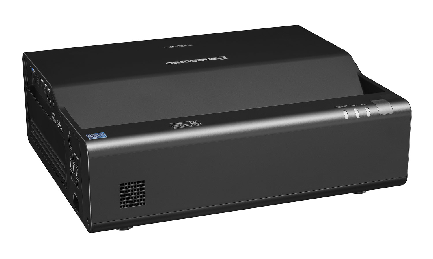 Лазерный проектор Panasonic [PT-CMZ50BEJ] 3LCD 5200 Lm, WUXGA (1920x1200), 3000000:1; УКФ TR 0,235:1; HDMI x2; VGA IN D-Sub 15pin x1; Audio IN x1/OUT x1; DIGITAL LINK; USB(A) Power 5V 2A /Wi-Fi option; RS232; RJ45; mono 10W; 35/26dB; чёрный 9,5кг