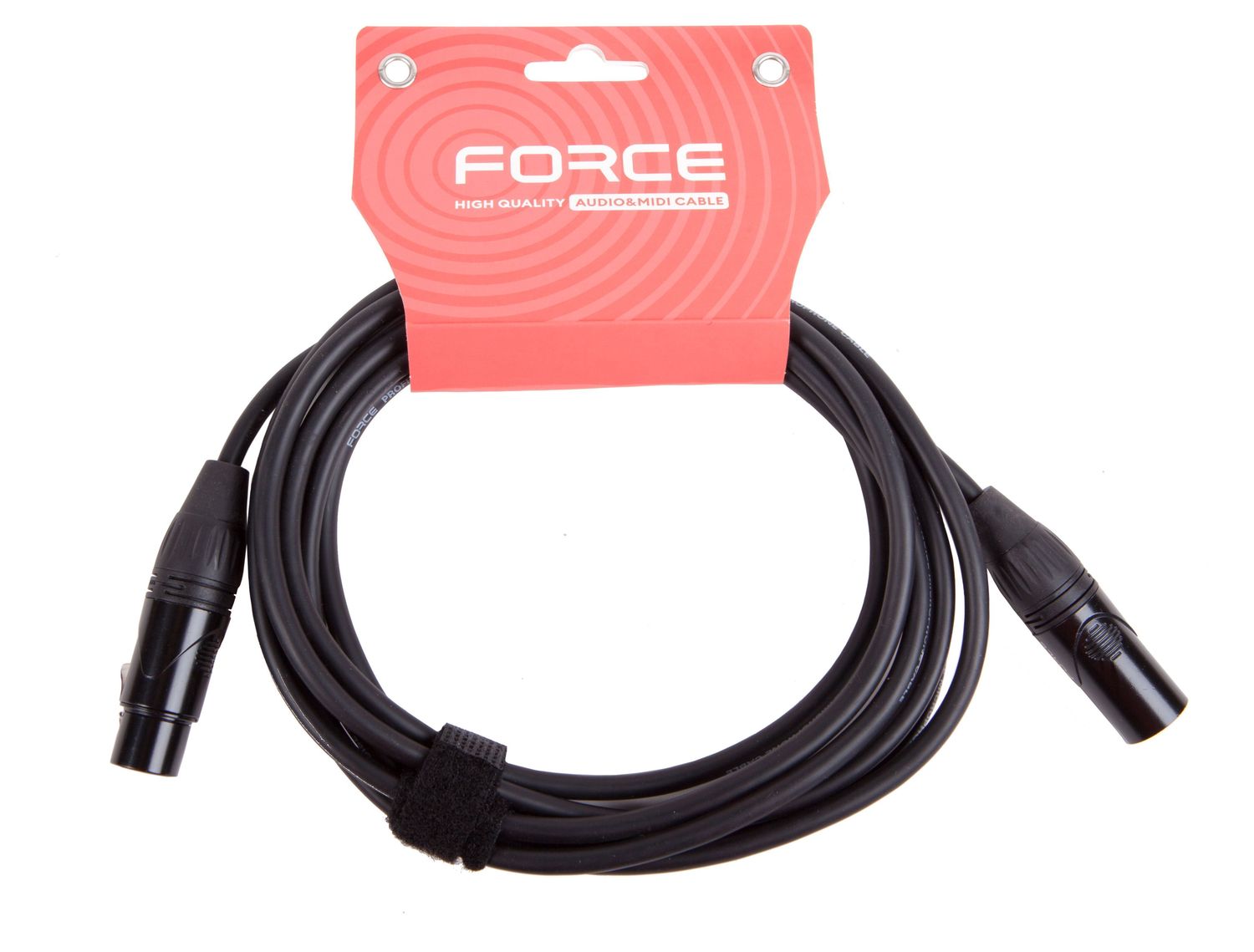 Кабель микрофонный FORCE FMC-06/3, XLR - XLR, 3 м