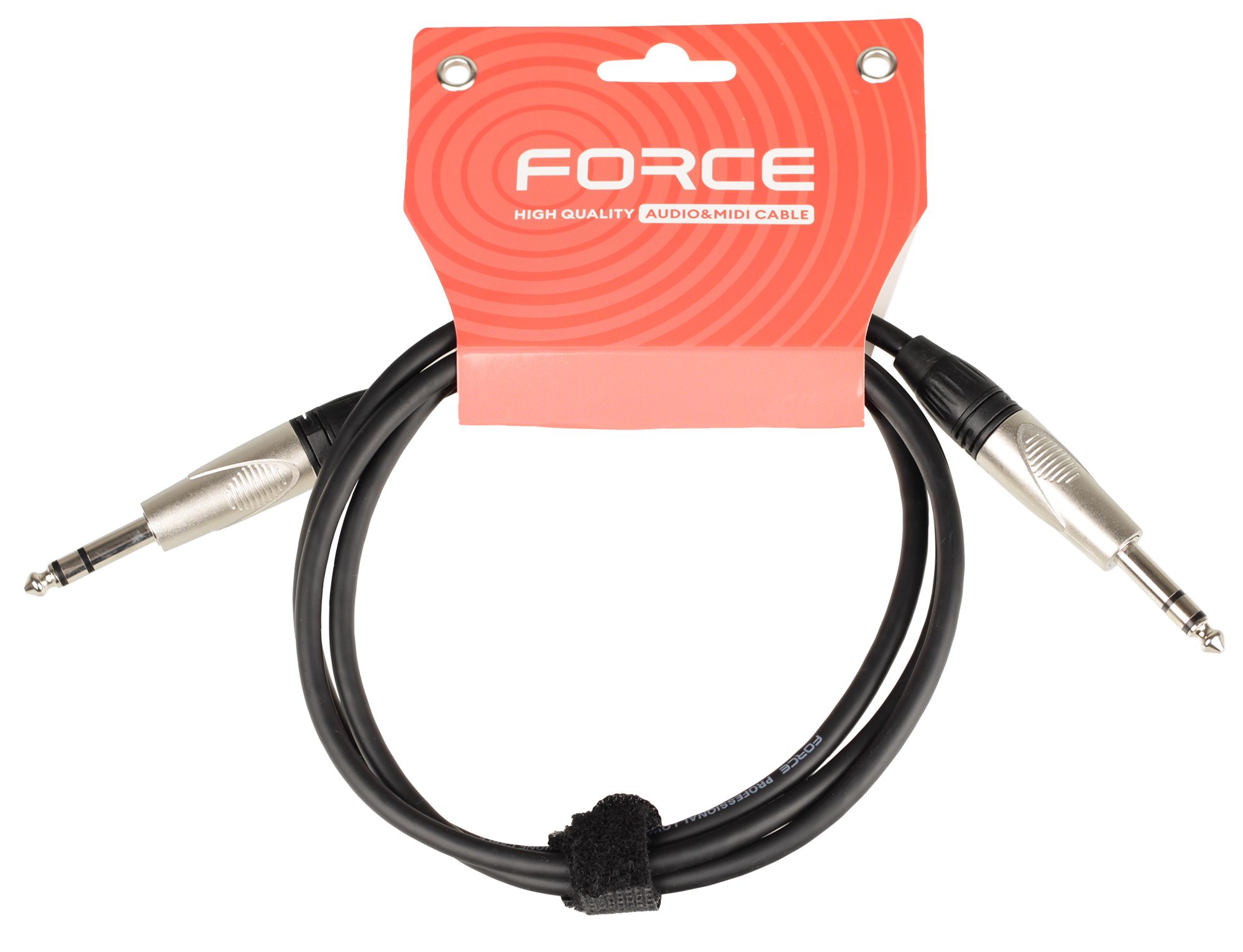 Кабель аудио FORCE FLC-101/1.5, Jack 6.3 мм - Jack 6.3 мм, 1.5 м