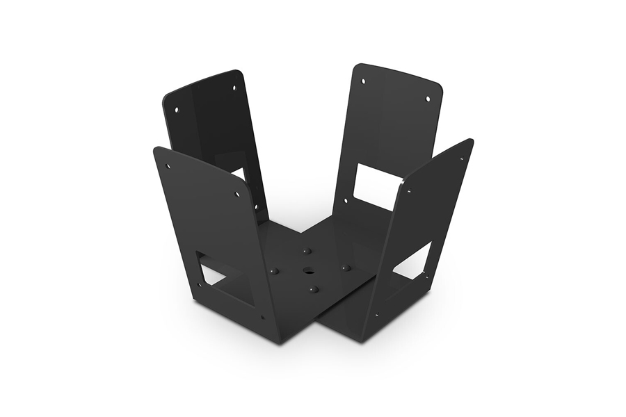 Крепление BIAMP [MASKCW-BL] (APART) сдвоенный V-образный кронштейн для монтажа 4-х MASK4C (T) или MASK6C (T) под углом 90° друг от друга. 210х127х103 мм. Цвет: чёрный.