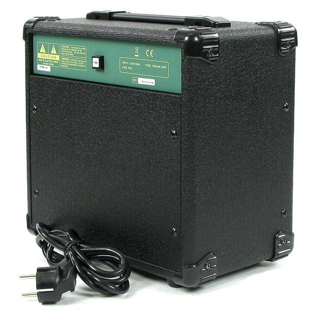 Комбо для электрогитары STAGG [10 GA] мощность 10 Вт RMS, динамик 6,5", регуляторы громкости, перегруза, 3-х полосный EQ, выход для наушников, вход для tape/cd/mp3 проигрывателя, размеры 27x28x17 см