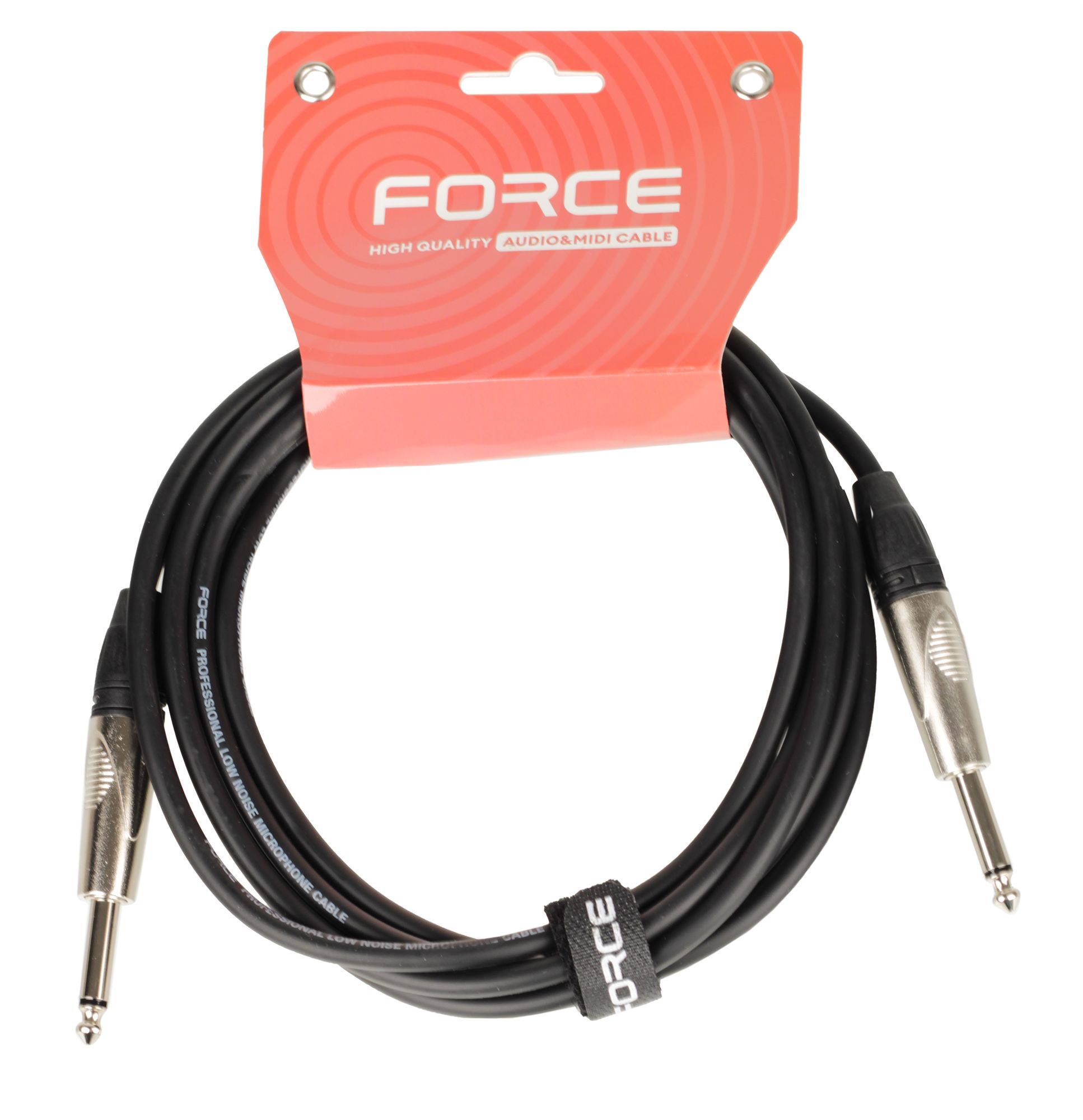 Кабель FORCE FGC-09/3, 1/4" TS Jack, 3 м, OFC