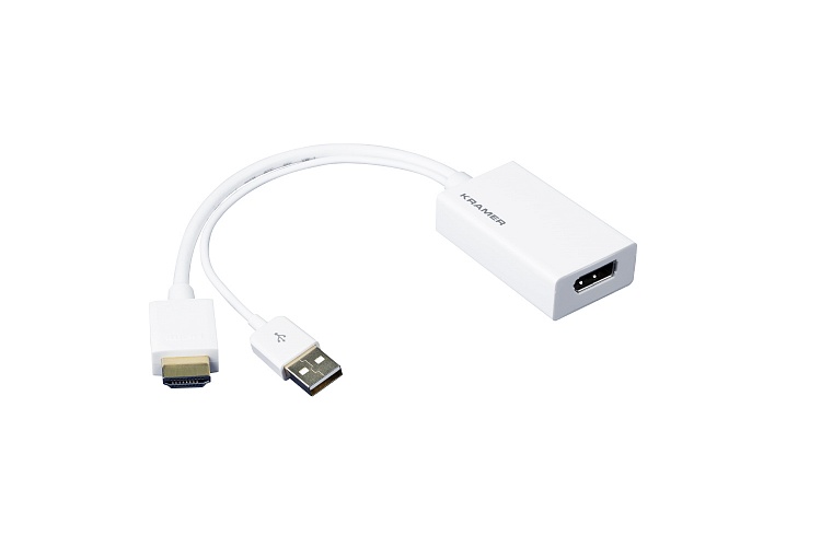 Переходник [99-9698000] Kramer Electronics [ADC-HM/DPF] HDMI вилка на DisplayPort розетку, поддержка 4К