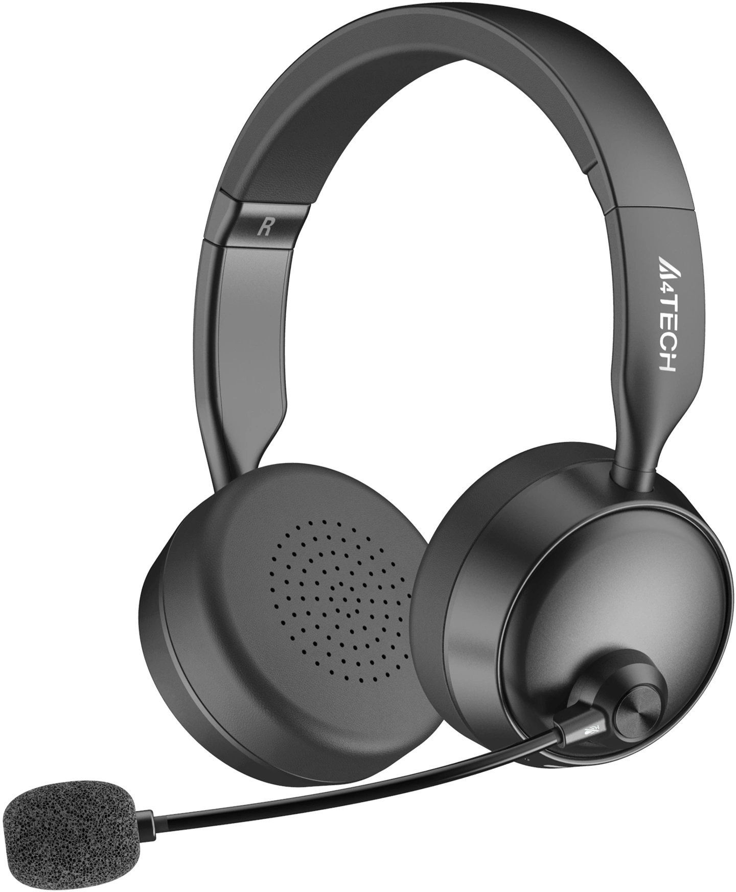 Наушники с микрофоном A4Tech BH235 черный  мониторные BT оголовье