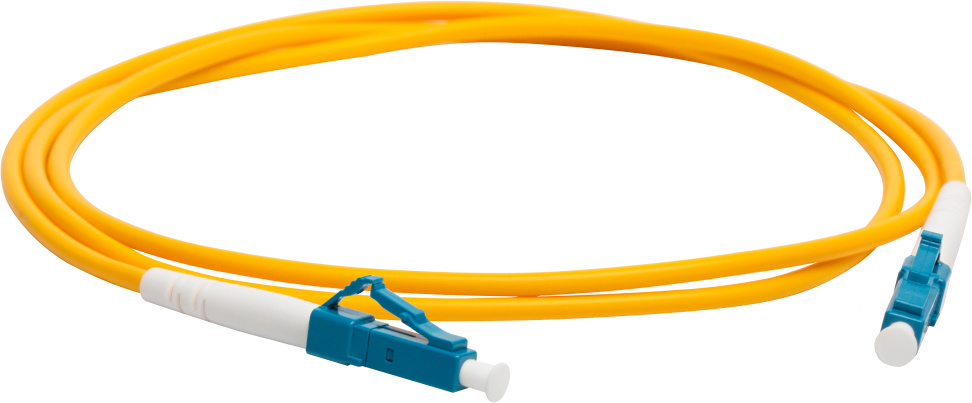 LAN-LC-LC/SU-2.0 Коммутационный шнур оптический Lanmaster Simplex LC/LC (UPC/APC) OS2 9/125 LSZH 2м цвет: жёлтый