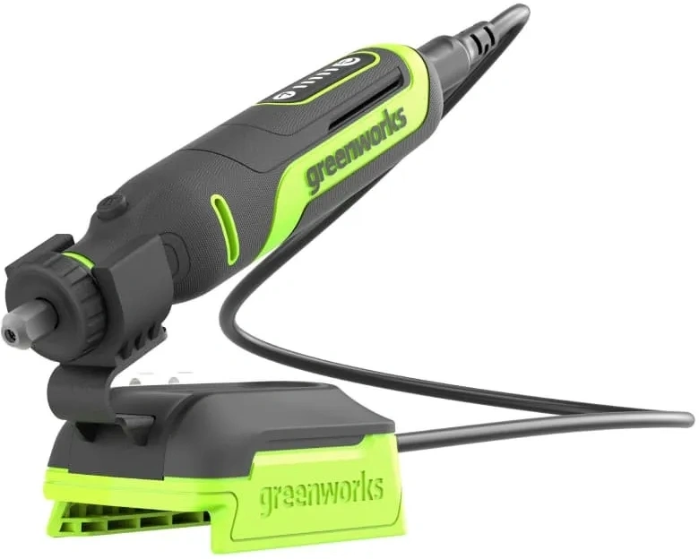 Прямошлифовальная машина (гравер) аккумуляторный GreenWorks G24RT, 24V, бесщеточный, с принадлежностями 52 шт., без АКБ и ЗУ (3200807)