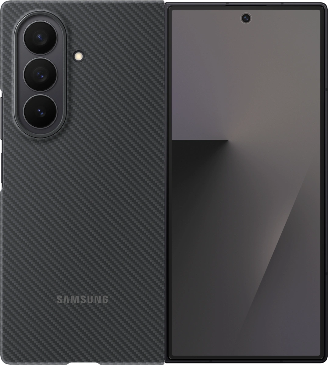 Чехол (клип-кейс) Samsung для Samsung Galaxy Z Fold7 Carbon Shield Case черный (EF-XF966SBEGRU)
