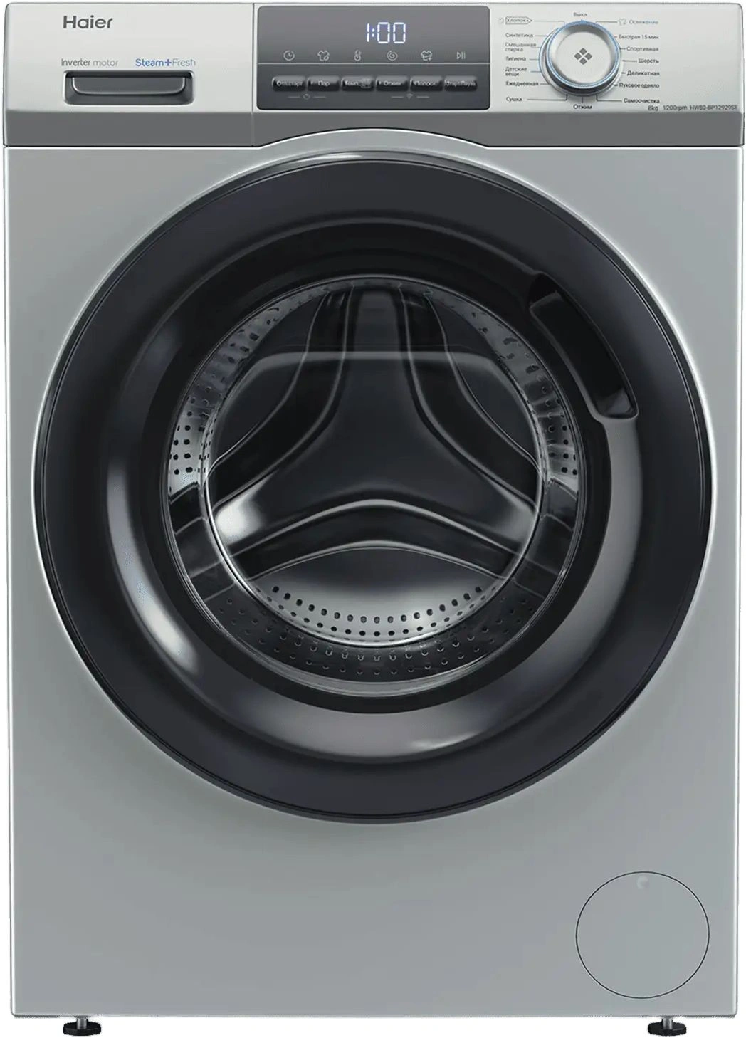 CEACL5000RU Стиральная машина Haier HW80-BP12929SE класс: A+++ загр.фронтальная  макс.:8кг серебристый инвертор