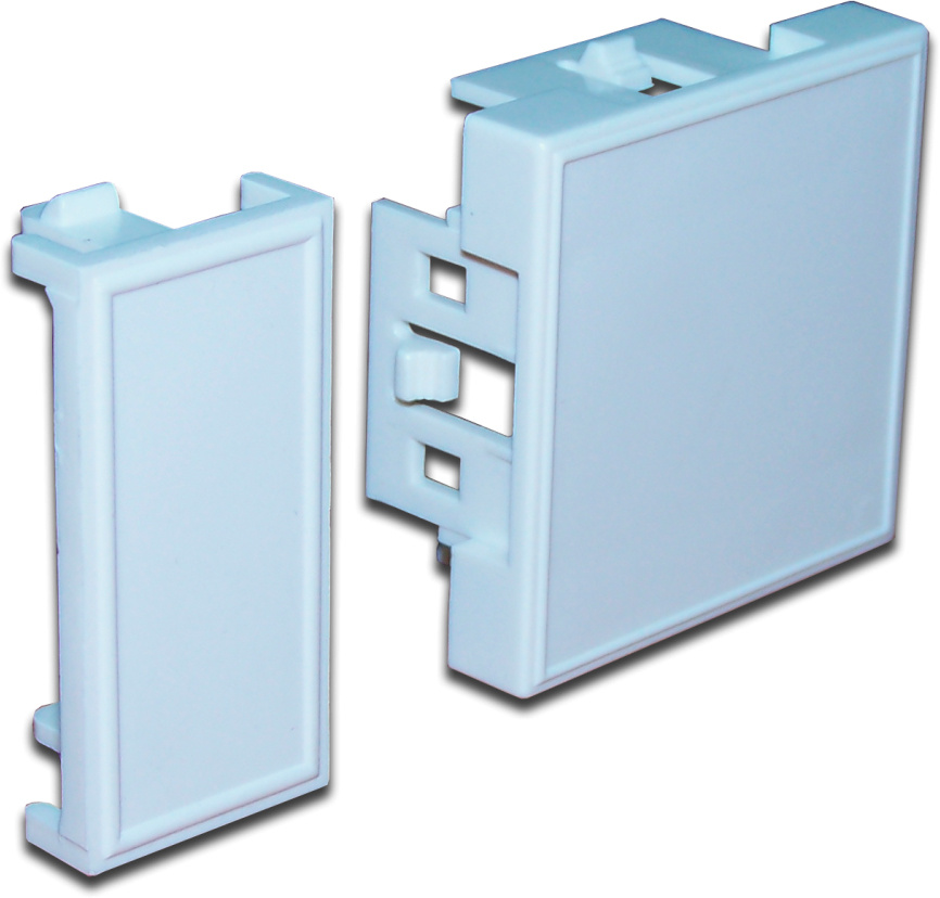 LAN-SIP-23B-WH Заглушка Lanmaster 1х keystone 45х45 мм (ВхШ) плоская цвет: белый