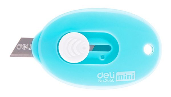 Нож канцелярский Deli E2050 mini сталь ассорти, блистер