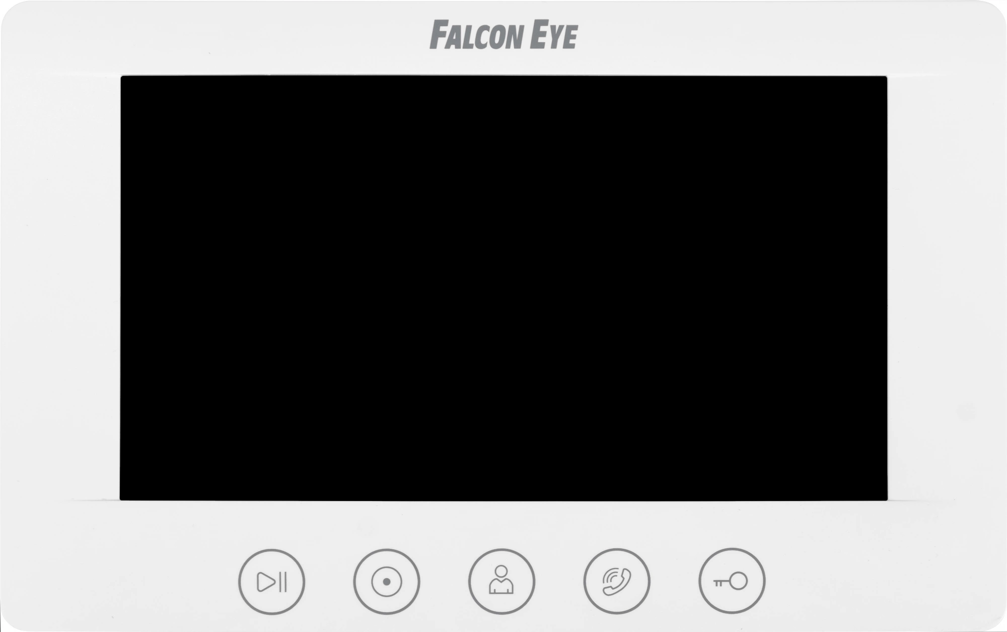 Falcon Eye Cosmo Видеодомофон: дисплей 7" TFT; механические кнопки; подключение до 2-х вызывных панелей ; OSD меню; интерком до 4 мониторов; питание AC 220В (встроенный БП) 