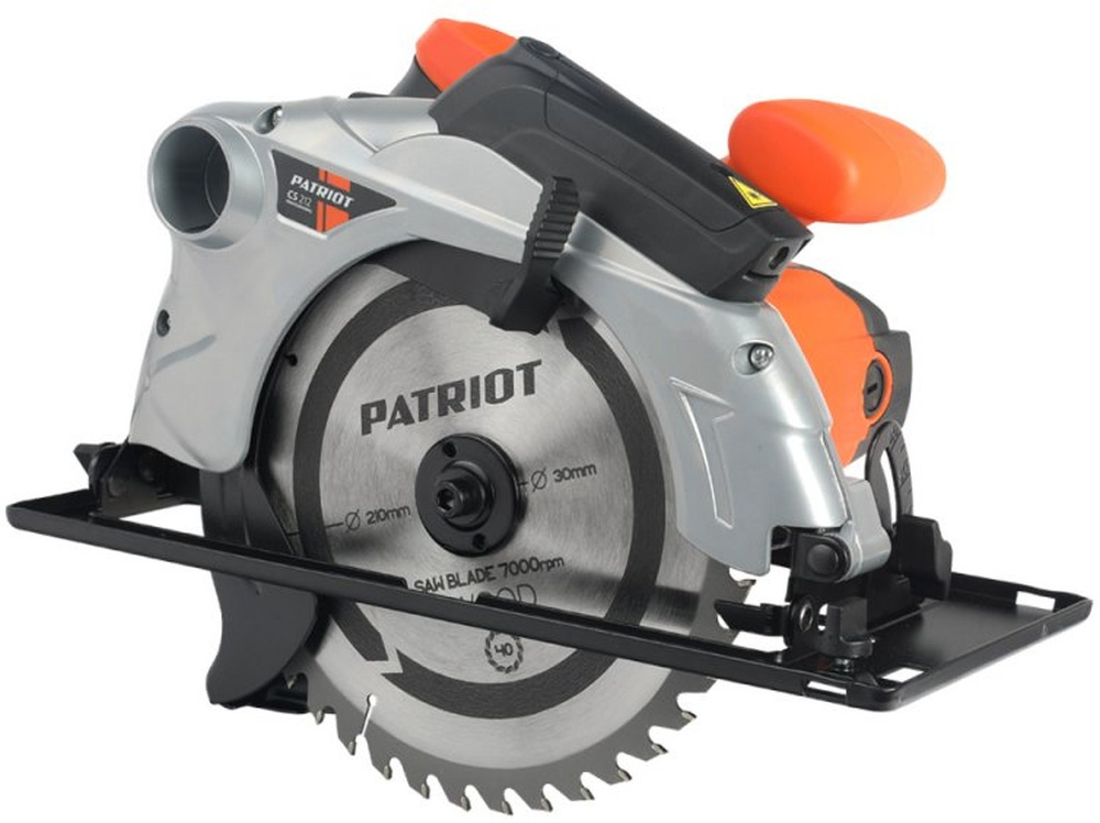 Циркулярная пила (дисковая) Patriot CS 212 1800Вт (ручная) D диска.:210мм (190301650)