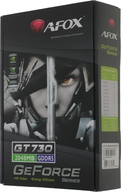 Видеокарта Afox PCI-E 3.0 AF740-2048D5H3-V2 NVIDIA GeForce GT 740 2Gb 128bit GDDR5 993/5000 DVIx1 HDMIx1 CRTx1 HDCP Ret