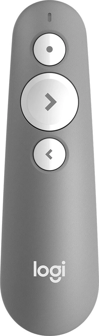 Презентер Logitech R500s Mid Grey серый, Bluetooth + 2.4 GHz, USB-ресивер , 3 программируемых кнопки, лазерная указка (100589) {8}