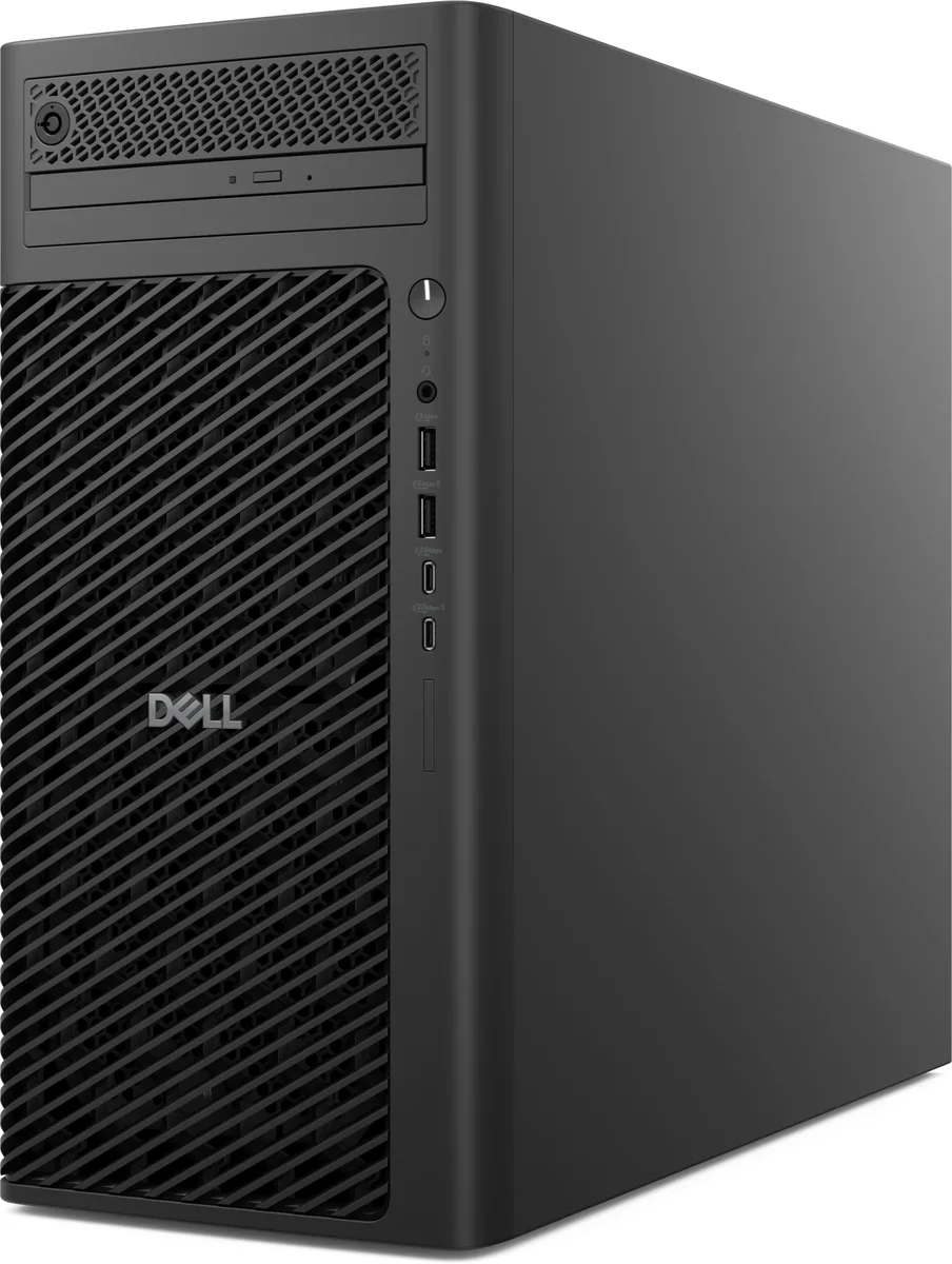 ПК Dell Pro Max Tower T2 MT Core Ultra 5 245K (4.2) 32Gb SSD1Tb RTX A1000 8Gb Windows 11 Pro GbitEth WiFi BT 1500W мышь клавиатура черный (DPMT-5211)