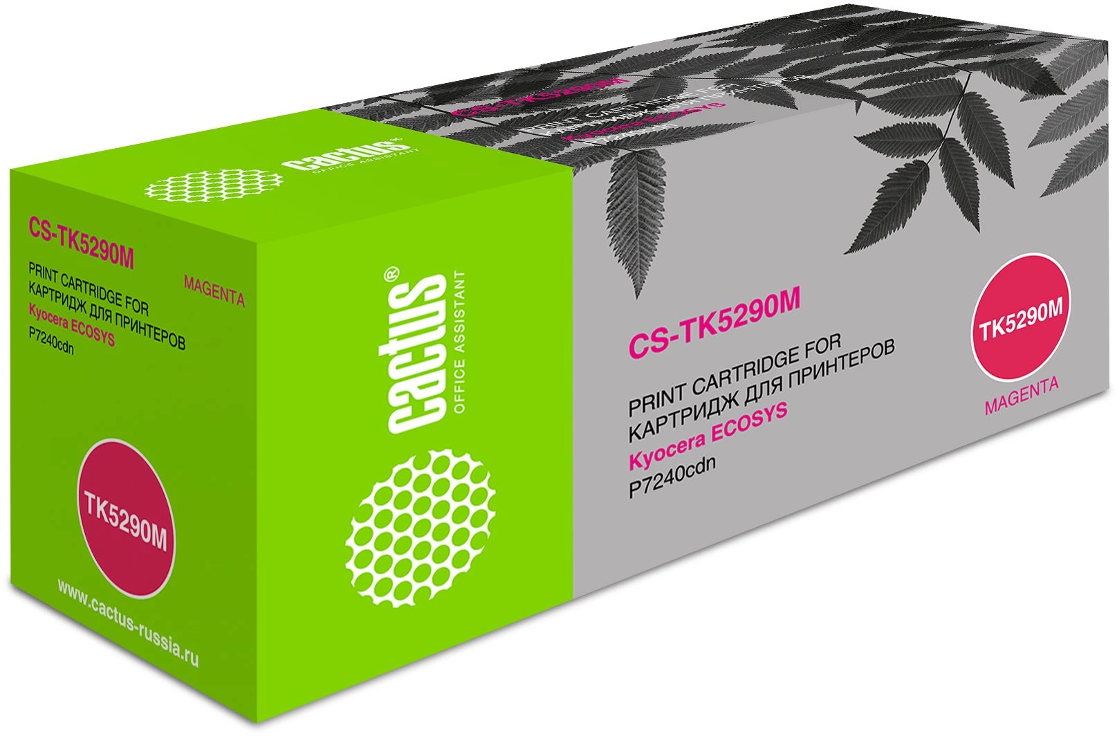 -/ Картридж лазерный Cactus CS-TK5290M TK-5290M пурпурный (13000стр.) для Kyocera Ecosys P7240cdn