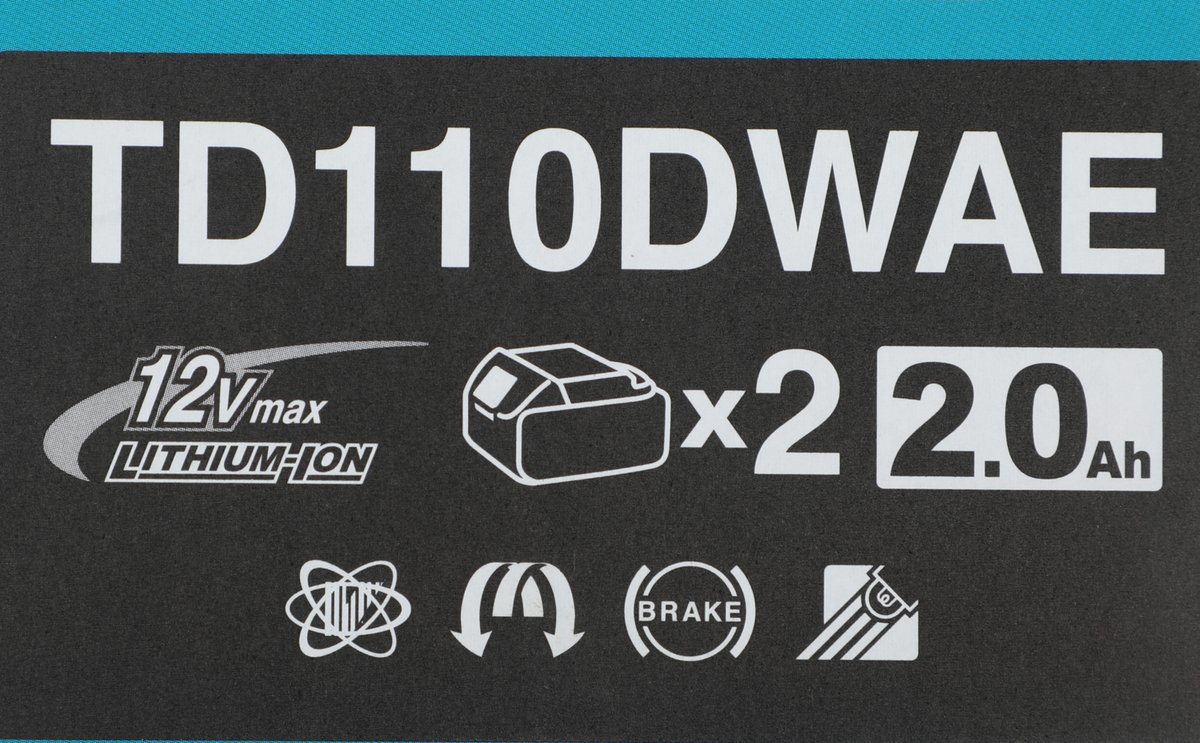 Шуруповерт Makita TD110DWAE аккум. патрон:держатель бит 1/4" (кейс в комплекте)