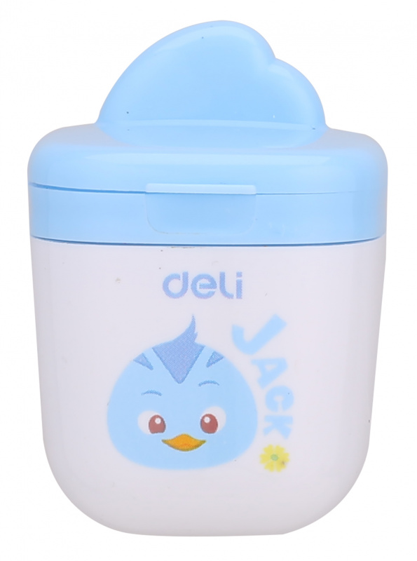 Точилка для карандашей ручная Deli ER01300, 1 отверстие, пластик, ассорти, дисплей