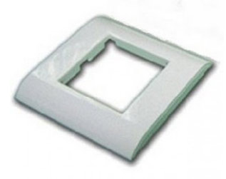 LAN-FR45x45-WH Рамка Lanmaster  х 1 45х45 мм (ВхШ) плоская mosaic цвет: белый