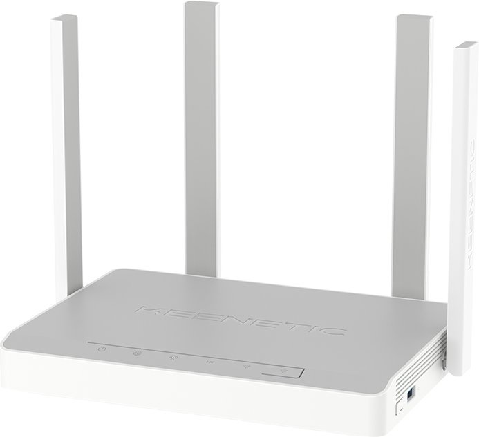 Маршрутизатор KEENETIC Keenetic Hero 4G+ (KN-2311) Гигабитный интернет-центр с модемом 4G+, Mesh Wi-Fi 6 AX1800, 4-портовым Smart-коммутатором и многофункциональным портом USB 3.0