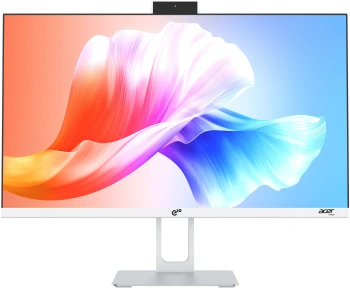 Моноблок Acer Gadget E10 ERAIO 23.8" Full HD Ryzen 7 6800H (3.2) 16Gb SSD512Gb 680M Windows 11 Pro GbitEth WiFi BT 120W клавиатура мышь Cam белый/серебристый 1920x1080