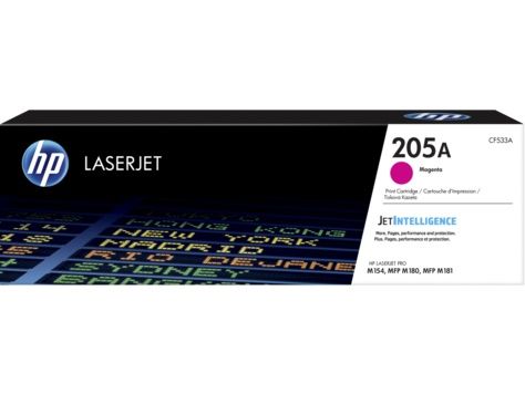 Картридж лазерный HP CF533A (HP 205A) пурпурный для HP LaserJet M180/M181 900 страниц.