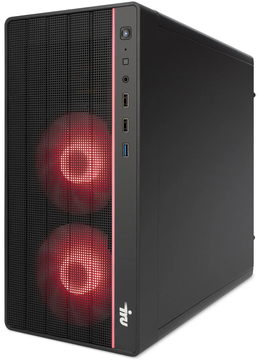 Настольный компьютер iRU - Tactio 520B5SEA, AMD Ryzen 5 5600X 3700MHz, DDR4 32 ГБ, SSD 1 ТБ, nVidia GeForce RTX 5060 8GB, чёрный, ОС не установлена, Mini Tower, 2170119