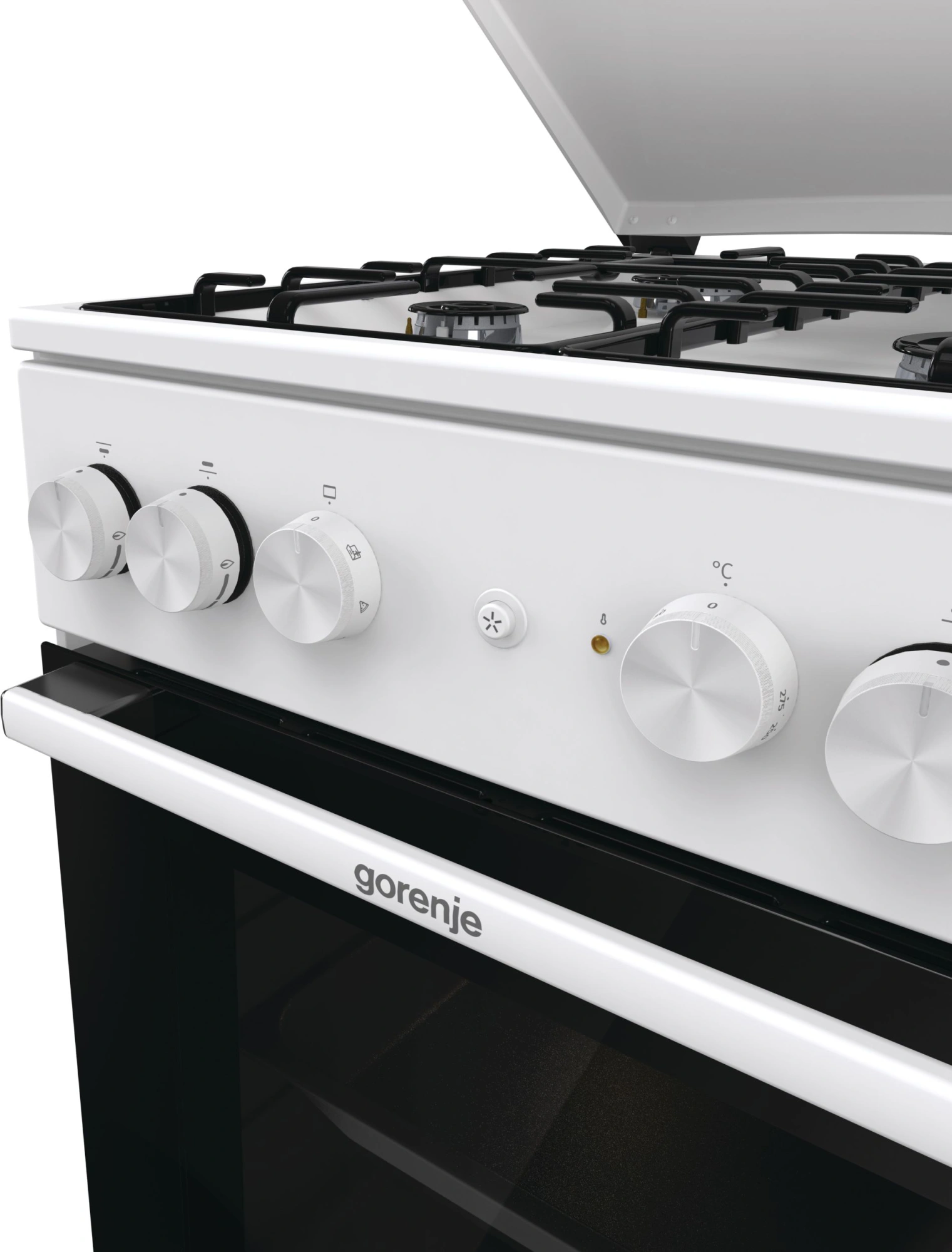 Плита Комбинированная Gorenje GK5A22WH белый (металлическая крышка) реш.сталь