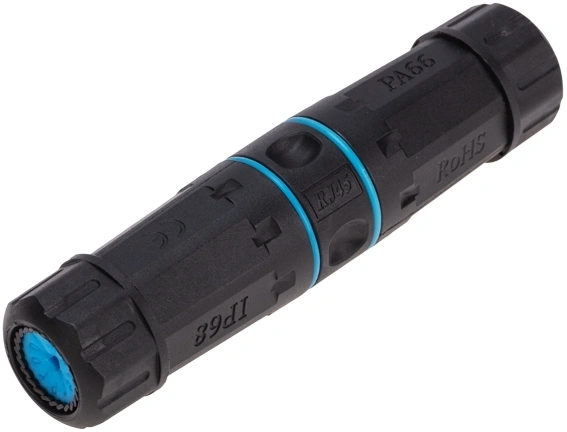 Rexant (02-0283) Индустриальный проходной адаптер уличный, RJ-45(8P8C), FTP, CAT 6, IP68