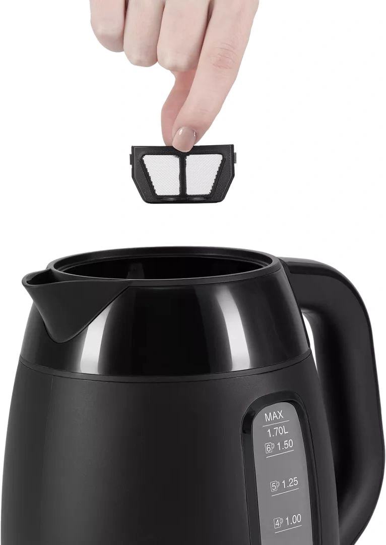 Чайник электрический Polaris PWK 0723DDW 1.8л. 2200Вт черный корпус: пластик (026600)