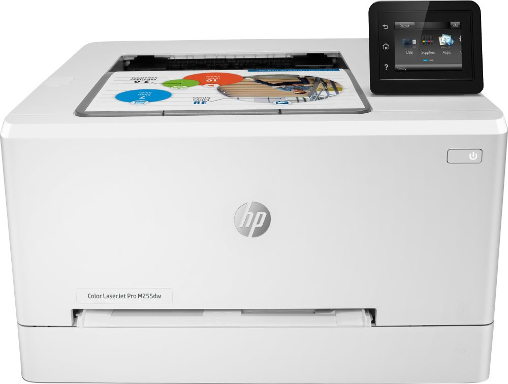 Принтер лазерный HP Color LaserJet Pro M255dw (7KW64A), A4, цветной, печ. до 21 стр/мин., 600 x 600 dpi, USB, RJ-45, Wi-Fi, Air Print, Mopria