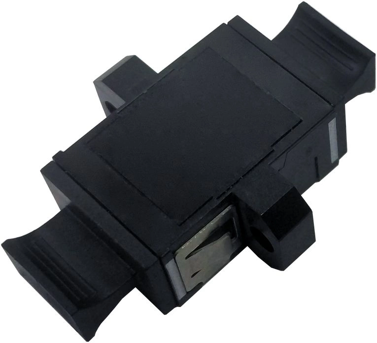  Адаптер оптический LANMASTER MPO/MTP тип A (Key-up/Key-down), с фланцами, черный