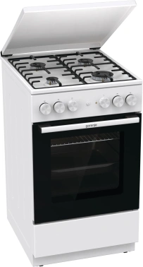 Плита Комбинированная Gorenje GK5A22WH белый (металлическая крышка) реш.сталь