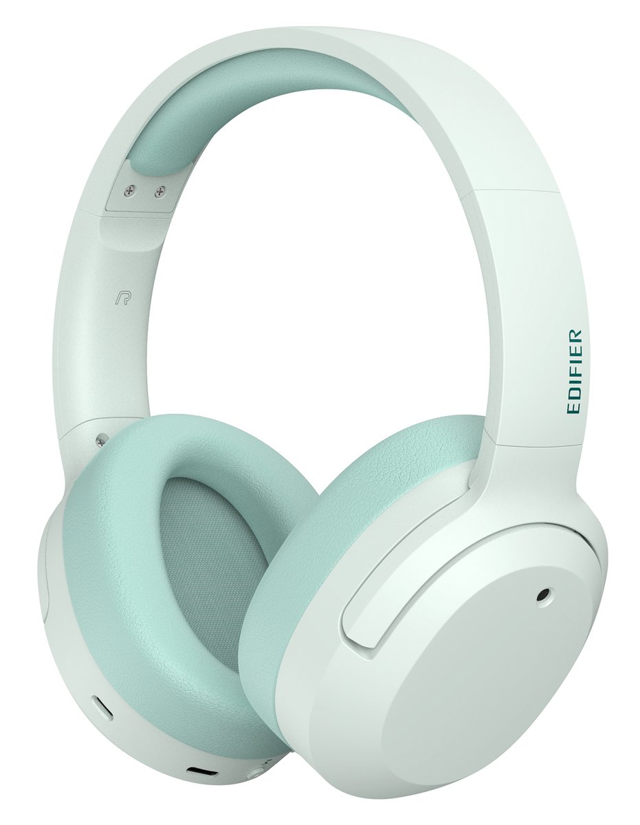 Наушники Edifier W820NB Plus, Bluetooth, ANC, накладные, зеленый