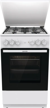 Плита Комбинированная Gorenje GK5A22WH белый (металлическая крышка) реш.сталь