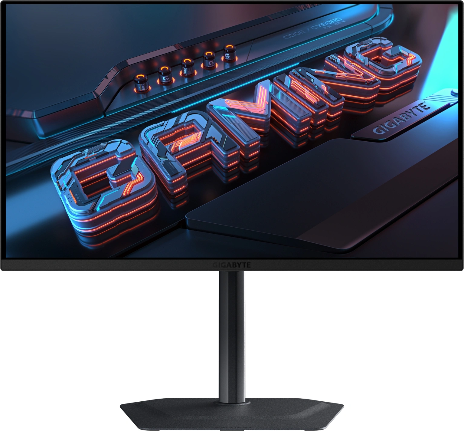 Монитор 27" Gigabyte MO27Q2 QD-OLED 2560x1440, 240 Гц, 0.03 мс, 16:9, 250 кд/м², 2xHDMI 2.1, DP 1.4, USB-C (18 Вт), USB Hub (2x USB 3.2), динамики (2x5 Вт), 3.5 Jack, HDR10, FreeSync, KVM, черный