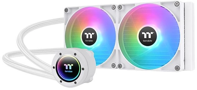 Система жидкостного охлаждения Thermaltake TH280 V2 Snow ARGb Soc-AM5/AM4/1151/1200/1700 белый 4-pin 34.7dB Al+Cu Ret (CL-W377-PL14SW-A)