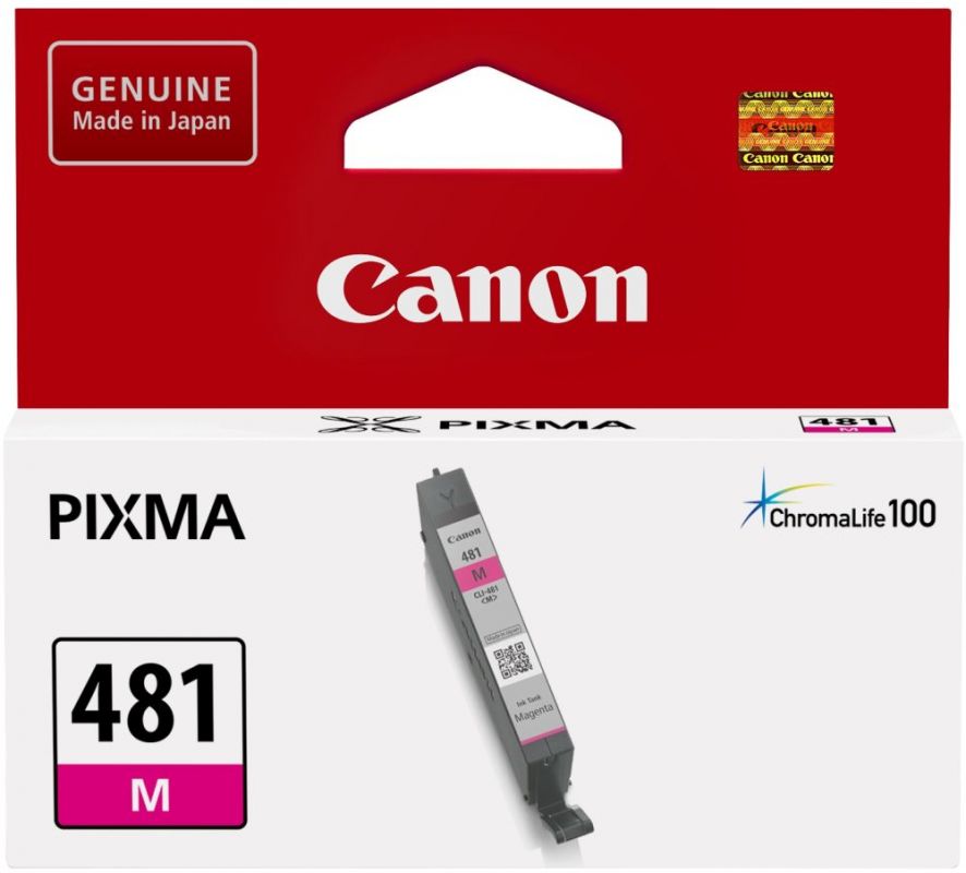 Картридж струйный Canon CLI-481 M 2099C001 пурпурный для Canon Pixma TS6140/TS8140TS/TS9140/TR7540/TR8540