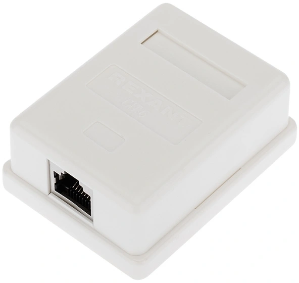 Рoзетка компьютерная внешняя Rexant 1-порт RJ-45 (8P8C), FTP экранированная, категория 6