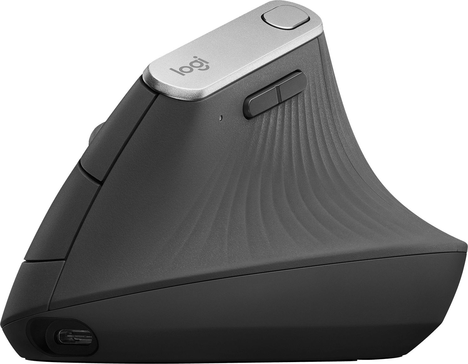 Мышь беспроводная Logitech MX Vertical черный/серебристый, 4000 dpi, радиоканал, Bluetooth, USB, кнопки - 6