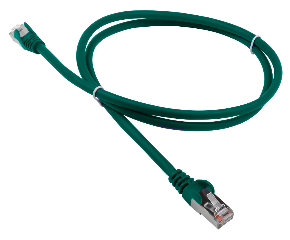 Патч-корд LANMASTER - LAN-PC45, FTP, кат. 5e, 2 x RJ-45, RJ-45 - RJ-45, LSZH, Зелёный, 0,5 м, LAN-PC45/S5E-0.5-GN