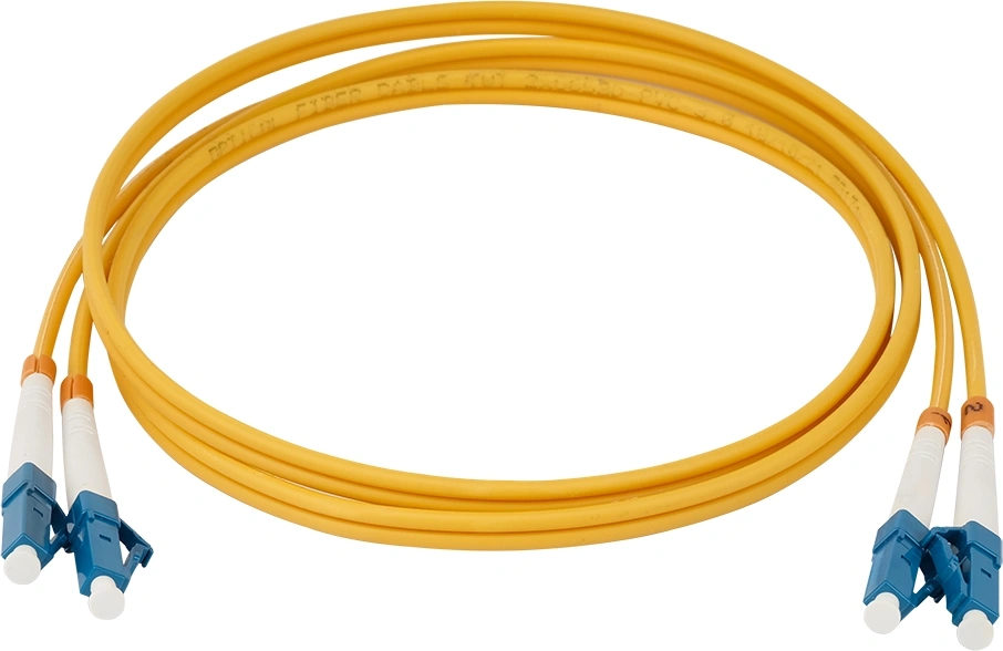 Оптический патч-корд LANMASTER, LC - LC, 9/125 мкм, ПВХ, оранжевый, 1 м, TWT-2LC-2LC/SU-1.0
