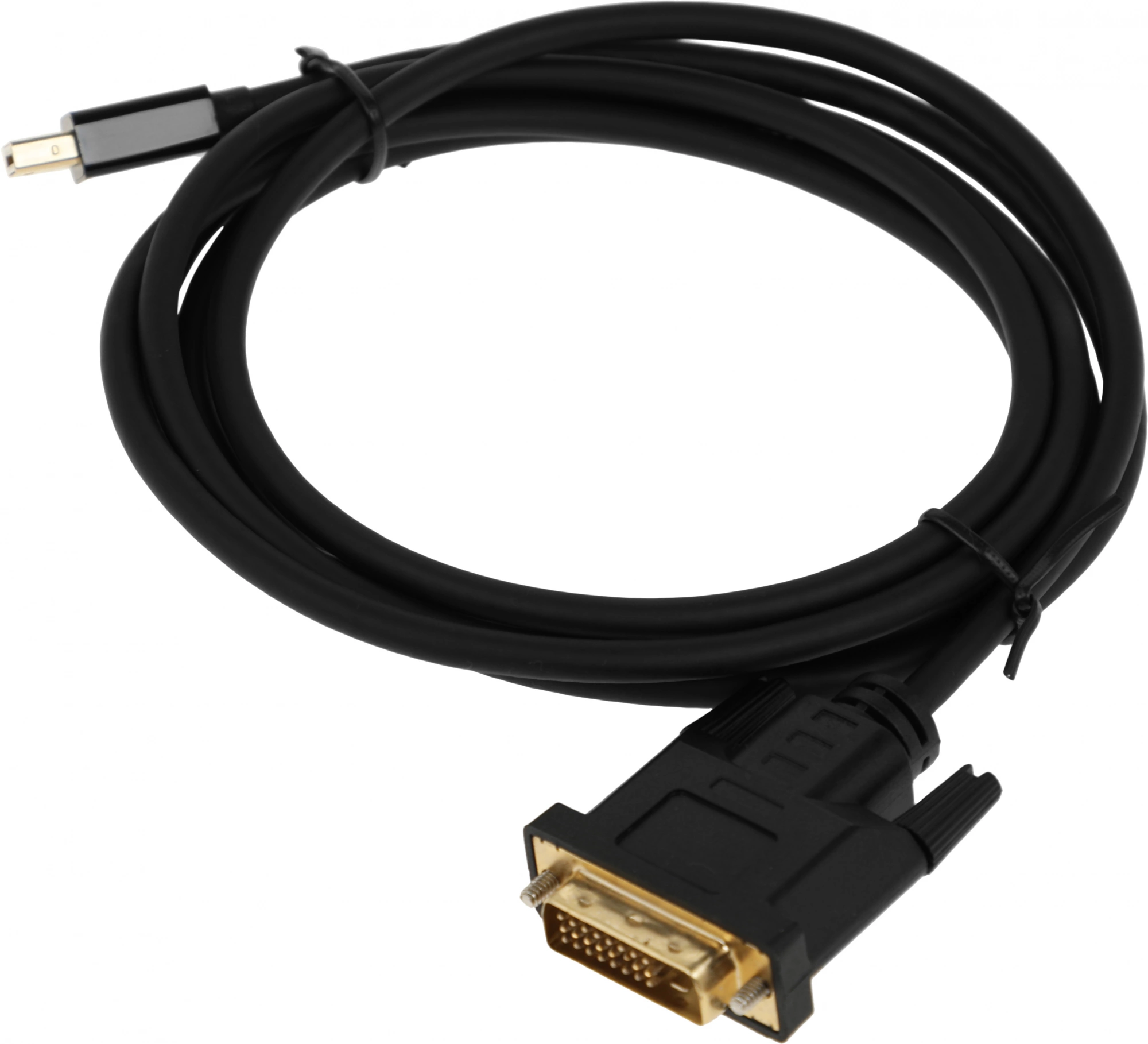 Видео кабель BURO - BHP MDPP-DVI, miniDisplayPort (M) -> DVI-D Dual Link (M), DisplayPort 1.1, 2 м, цвет чёрный, BHP MDPP-DVI-2