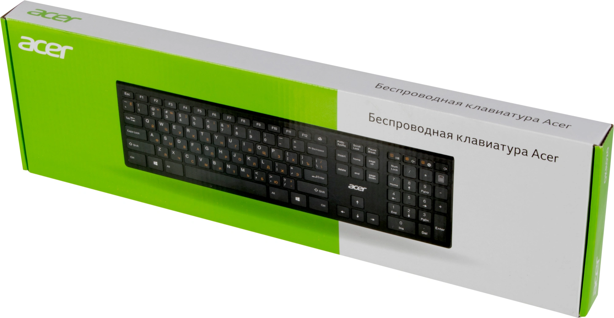 Клавиатура Acer OKR020 черный USB беспроводная slim Multimedia (ZL.KBDEE.004)