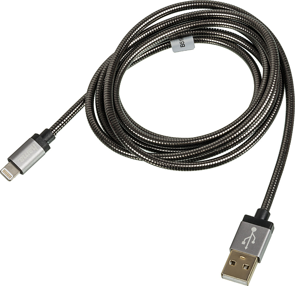 Кабель Hama Metal 00173626 Lightning (m) USB A (m) 1.5м черный