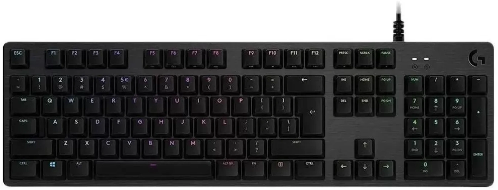920-009374 Клавиатура Logitech G512 Carbon Red Linear механическая черный USB Multimedia  for  gamer  LED ()