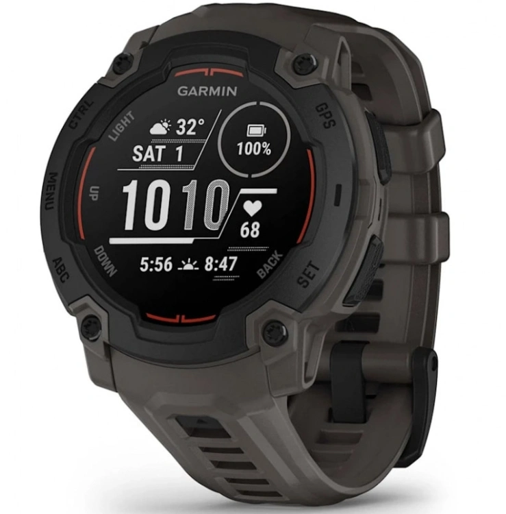 Смарт-часы Garmin Instinct E 45мм 1.4" AMOLED корп.серый рем.серый разм.брасл.:132-213 мм (010-02933-00)