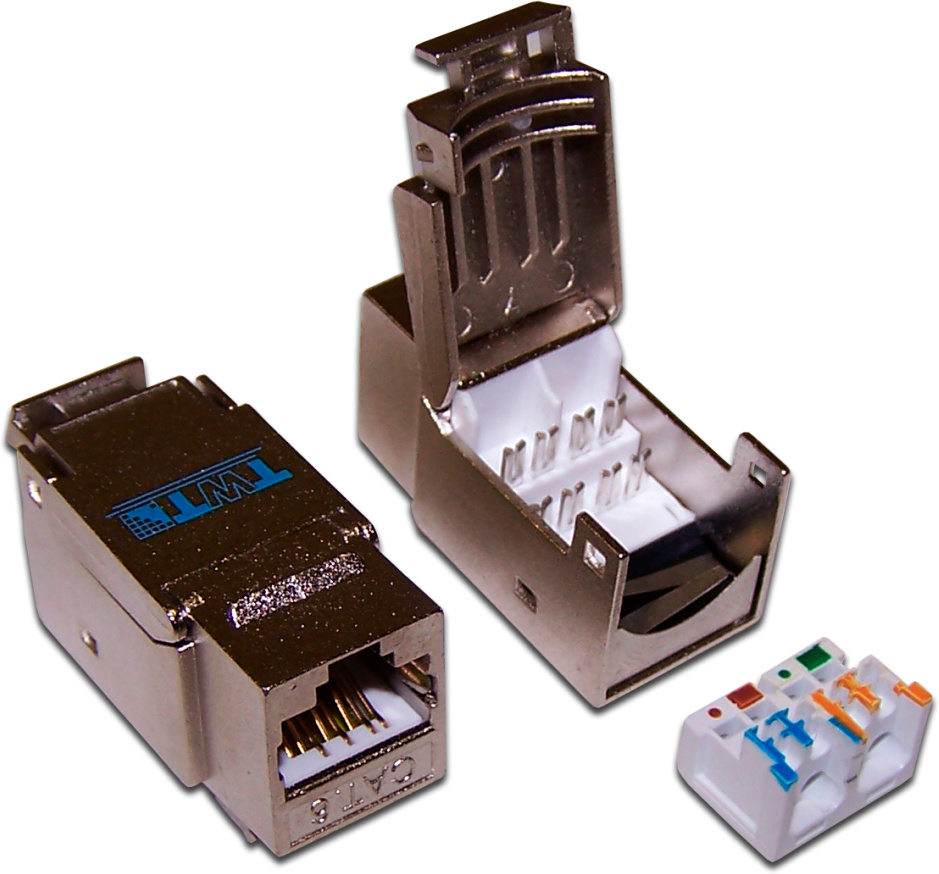 Модуль LANMASTER TWT-OK45STP/6-WH информ. KeystoneRJ45 Cat.6 UTP белый (упак.:1шт)